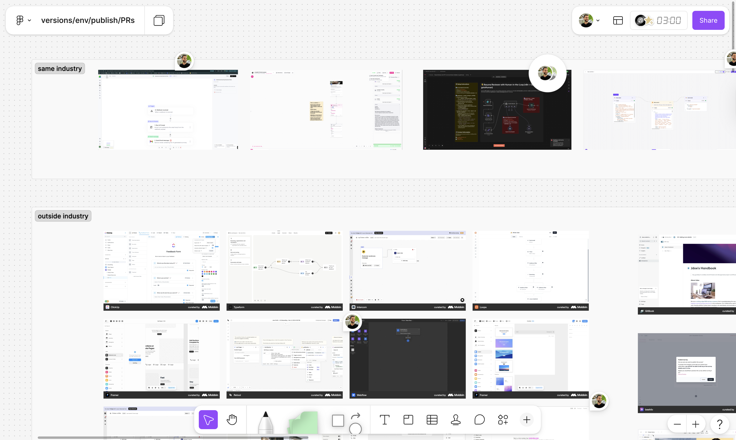 Benchmark, GitBook and other product inspiration