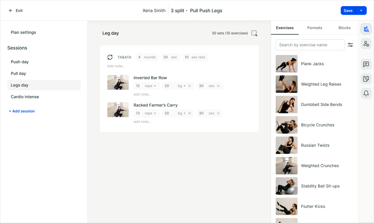 After - New interface design