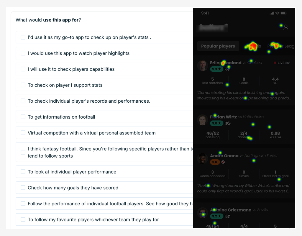 Concept validation framework with key metrics and testing approach